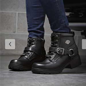 Harley-Davidson Women's Black Moto Boots